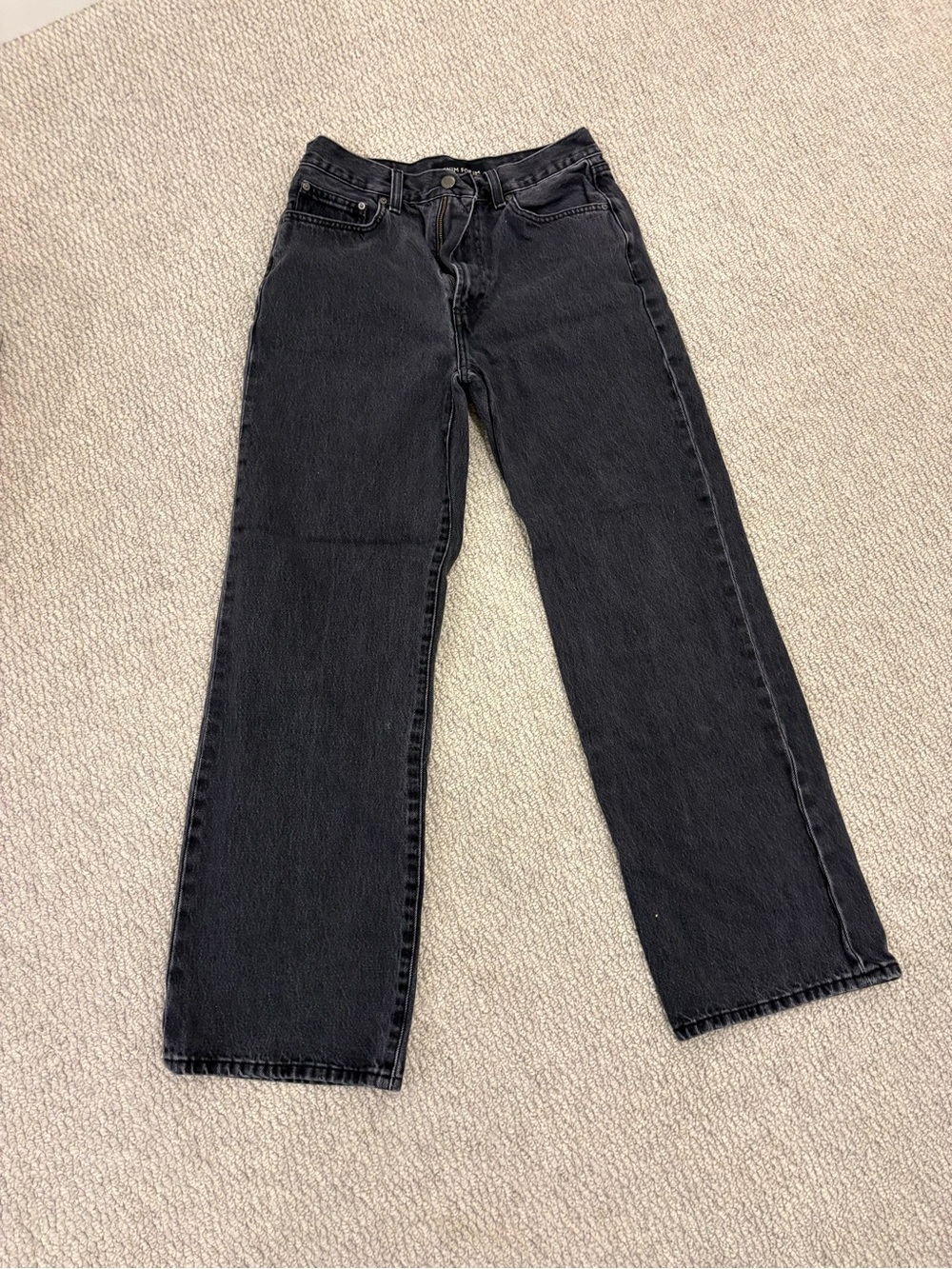 Denim Forum Black Straight-Leg Women's Jeans